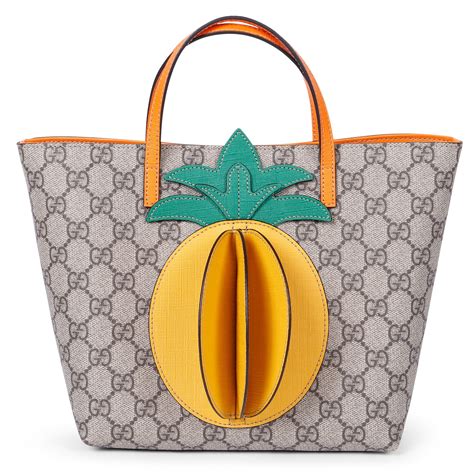 gucci pineapple satchel bag